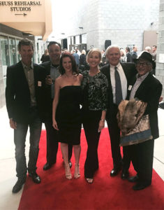 On the red carpet with local legends at Tuesday's Innovation Night: Diego Miralles, John Braggiotti, Sarah Flatley, Jay Flatley, and Neil Senturia.